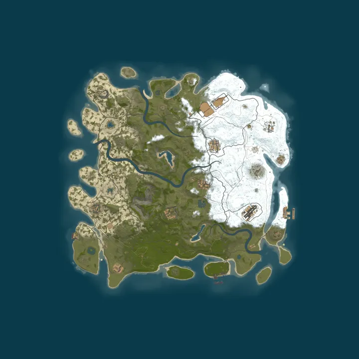 Map of [AU] Rust Captain Server - Weekly Fri Solo/Duo only.