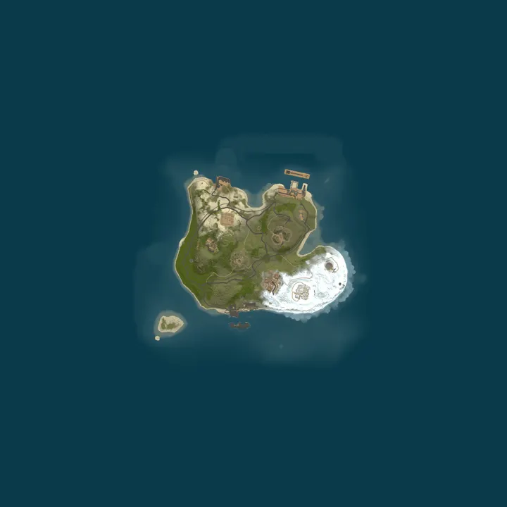 Map of A Shockbyte Rust Server
