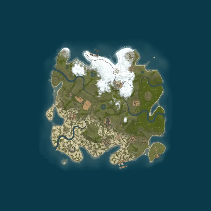 Map of A Shockbyte Rust Server