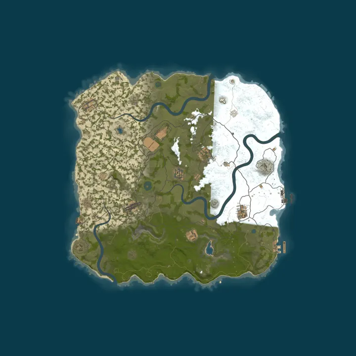 Map of JumpRust.com - US 3x|Primitive|Full PVP|Shop|Kits|TP|Clans|