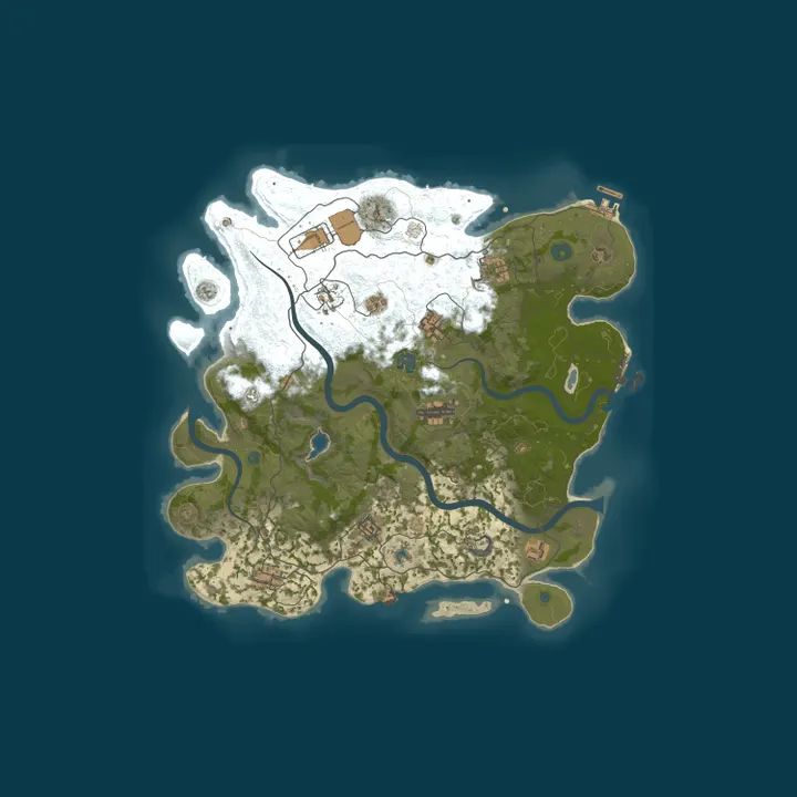 Map of RUST Server