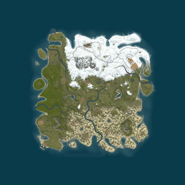 Map of DREAM RUST | SOLO | 3X | /kit /raid | Mensal | PT/BR