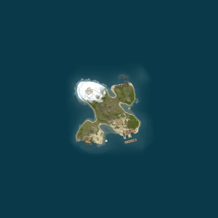 Map of A Shockbyte Rust Server