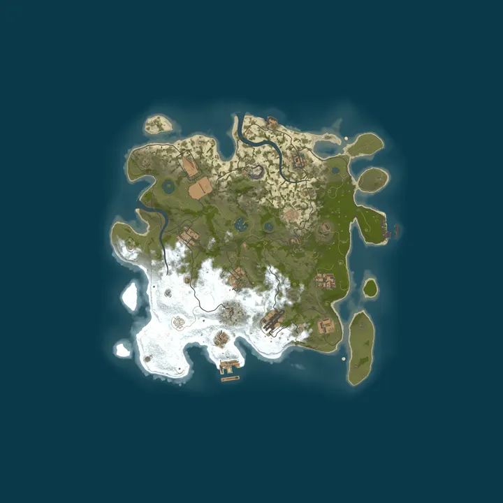 Map of RUSTX [x10 | SOLO/DUO/MAX 3 | Loot+ | Skins] WIPE 26.10