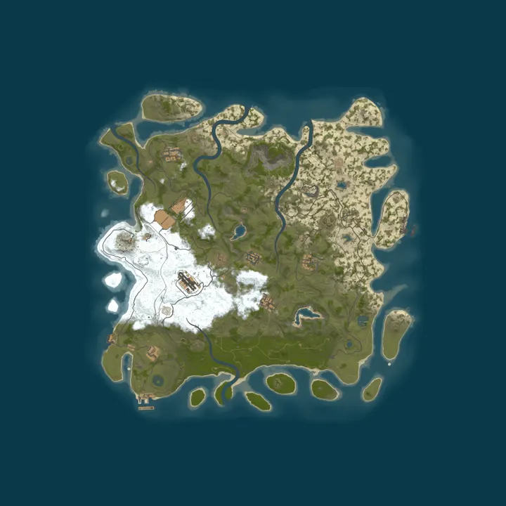 Map of [PVE] LAST OF RUST RU/EN PERMIAN AGE