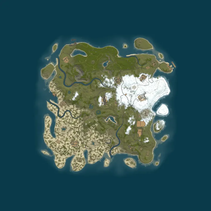 Map of [HZN.GG] - NO KOS|RAIDABLE BASES|NO DECAY