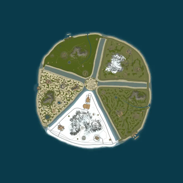 Map of Prestige PVE HARD  x2 LOOT+,NPC, ZOMBIE, CUSTOM, QUEST, SKILLS