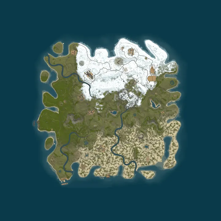 Map of Pine Hosting - Rust Server