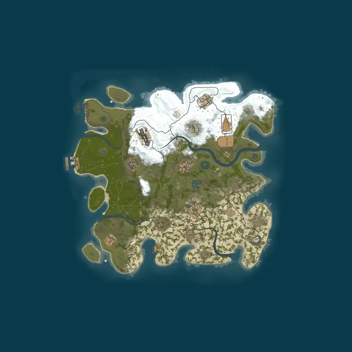Map of Rust Wasteland For Noobs| 5x | Modded vanilla