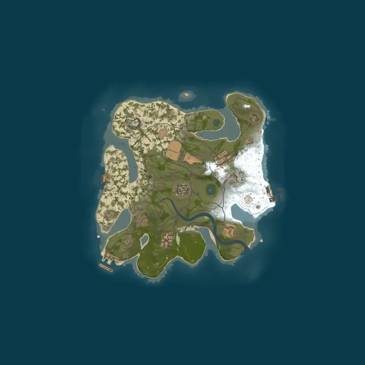 Map of Rust 2K | Solo Duo Trio Quad | Vanilla Biweekly