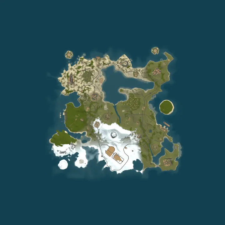 Map of RUSTY RAIDERS PVE 3X [No Stability|NPC's|KITS|Raids|Quest|Event